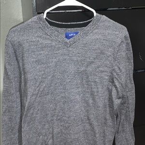 Apt 9 Slim fit long sleeve V neck shirt.